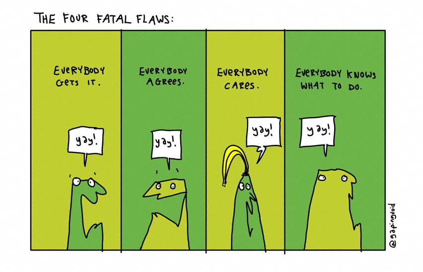 The Four Fatal Flaws Gapingvoid